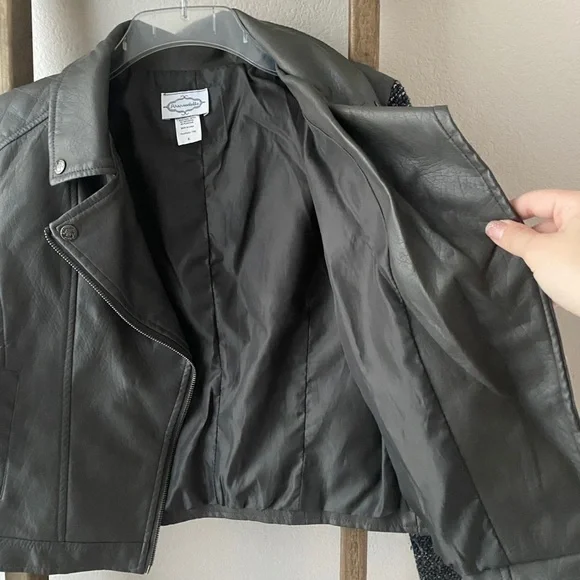 Rhapsodielle - grey leather jacket - size S - Picture 5 of 5